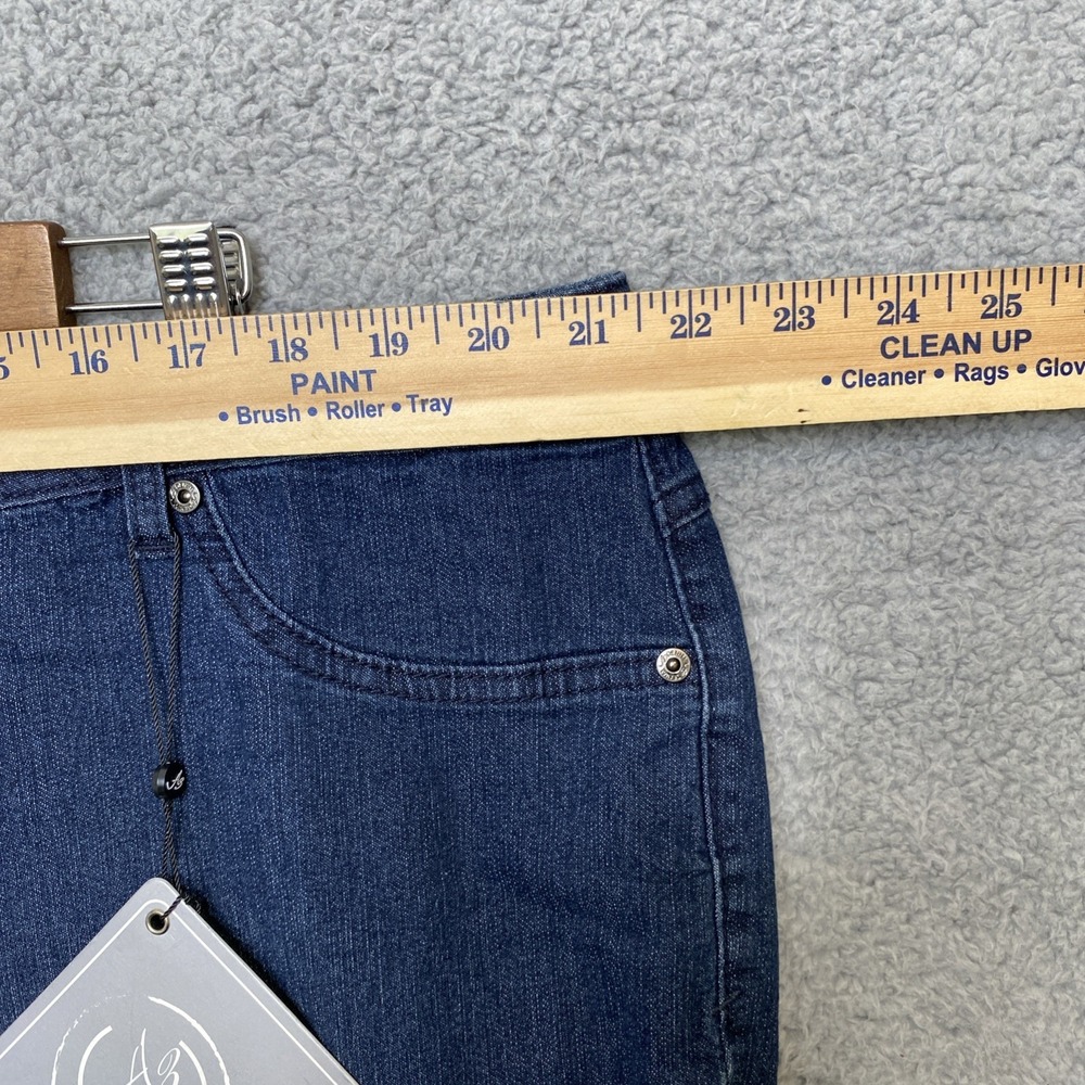 A3 Denim Jeans Women 24W Blue Denim Classic Skinny Super Stretchy Medium Wash - Picture 10 of 12